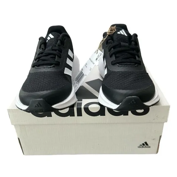 Adidas Runfalcon 3.0 Kids Sneakers Running Shoes in Black and White Size 12 Kids