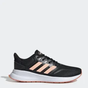 Adidas Runfalcon Core Black/Coral Unisex Shoe NEW