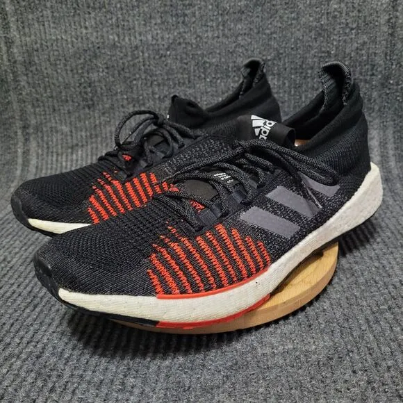 Adidas Running Shoes‎ Men's Size 13 Black Solar Red PulseBoost HD FU7333