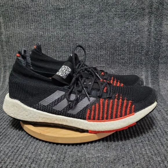 Adidas Running Shoes‎ Men's Size 13 Black Solar Red PulseBoost HD FU7333