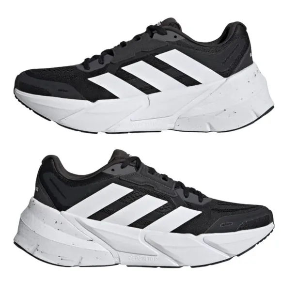 adidas Shoes Men Size 12 Adistar Black White Marathon Running Sneakers GX2995