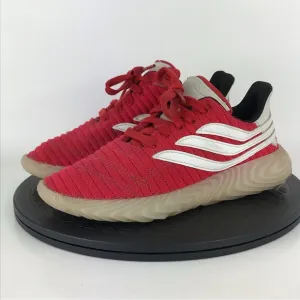 Adidas Sobakov Red/White Athletic Running Shoes CG6768 Youth Size 4Y
