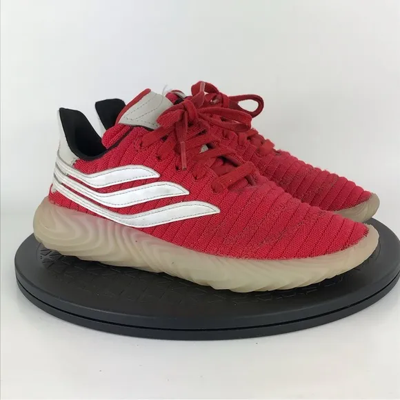 Adidas Sobakov Red/White Athletic Running Shoes CG6768 Youth Size 4Y