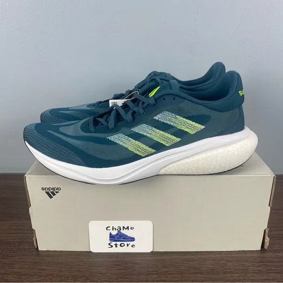 Adidas Supernova 3 Blue Green White Running Shoes Boost IE4356 Men’s Sz 11