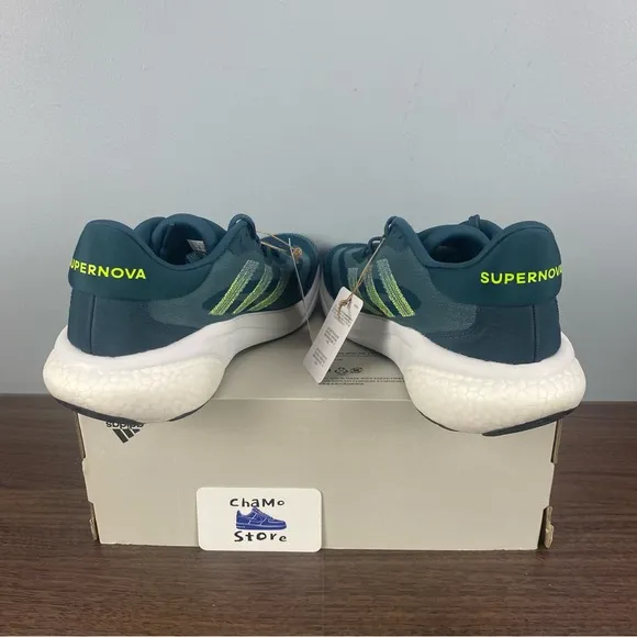 Adidas Supernova 3 Blue Green White Running Shoes Boost IE4356 Men’s Sz 11