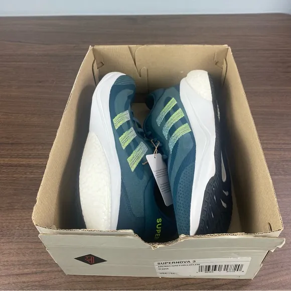 Adidas Supernova 3 Blue Green White Running Shoes Boost IE4356 Men’s Sz 11