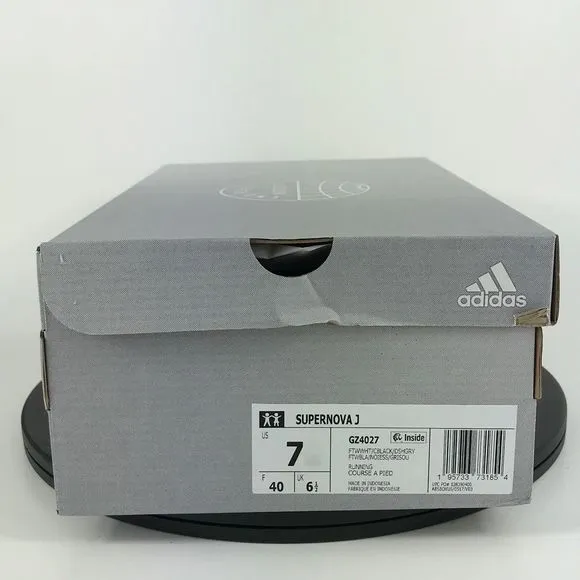 Adidas Supernova J White Athletic Running Shoes GZ4027 Men’s Size 7