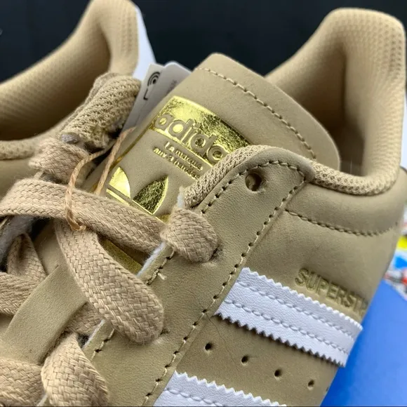 Adidas Superstar Desert Tan Sneakers Women’s Various Sizes