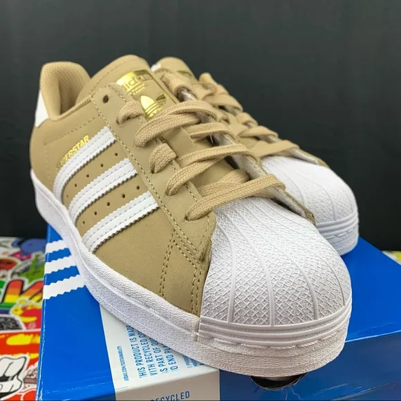 Adidas Superstar Desert Tan Sneakers Women’s Various Sizes