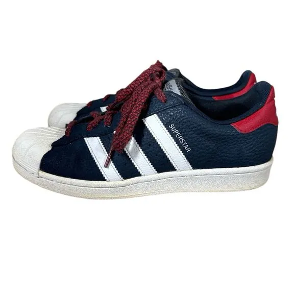 Adidas Superstar NFL Pack Patriots Men’s Sz 6.5 Shoes Sneakers