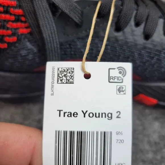 Adidas Trae Young 2 Hawks Mens‎ Shoes 10 Black Orange Scarlet Active Running