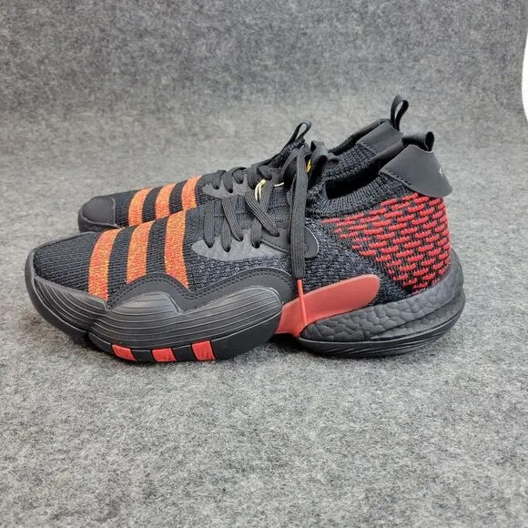 Adidas Trae Young 2 Hawks Mens‎ Shoes 10 Black Orange Scarlet Active Running