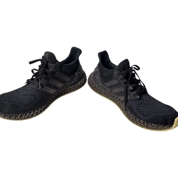 Adidas Ulta 4D X Rich Mnisi Running Shoes In Core Black / Core Black / Carbon