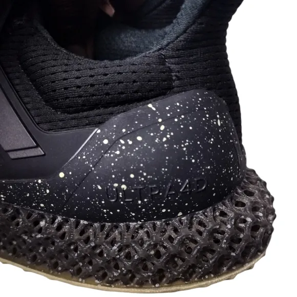 Adidas Ulta 4D X Rich Mnisi Running Shoes In Core Black / Core Black / Carbon