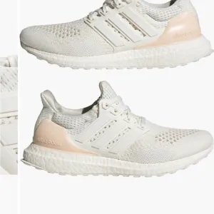 Adidas Ultra Boost 1.0 White/ lightpink Running Sneakers size 7.5