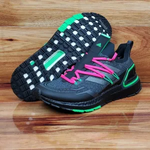 ADIDAS Ultra Boost 20 LAB Running Black Green Pink Shoes Men's Size 9 GZ7362