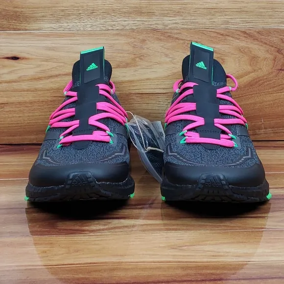 ADIDAS Ultra Boost 20 LAB Running Black Green Pink Shoes Men's Size 9 GZ7362