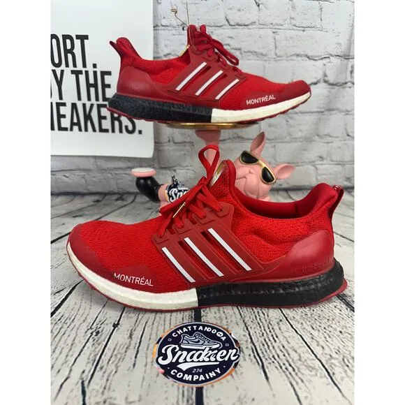 Adidas Ultra Boost Ultraboost DNA Canada Montreal Mens 12.5 Red Running Shoes