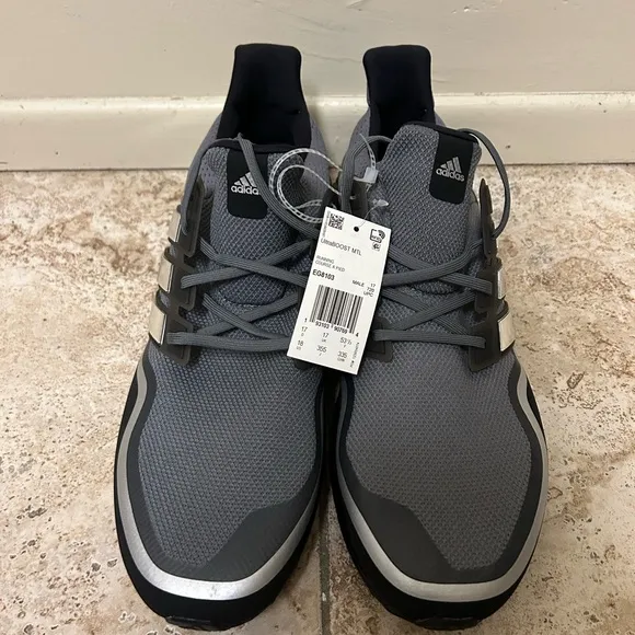 Adidas Ultraboost 1.0 DNA Running Shoes Grey Four/Metallic Silver EG8103 Size 18
