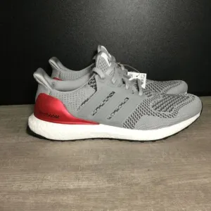 Adidas Ultraboost 1.0 DNA Running Shoes Grey Scarlet Red HR0062 Men's Size 8.5