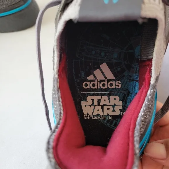 Adidas Ultraboost 19 X Star wars grey and blue running shoes size 6