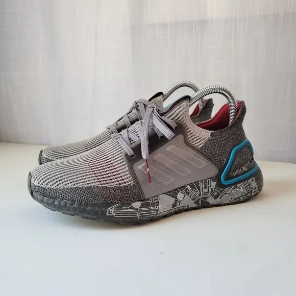 Adidas Ultraboost 19 X Star wars grey and blue running shoes size 6