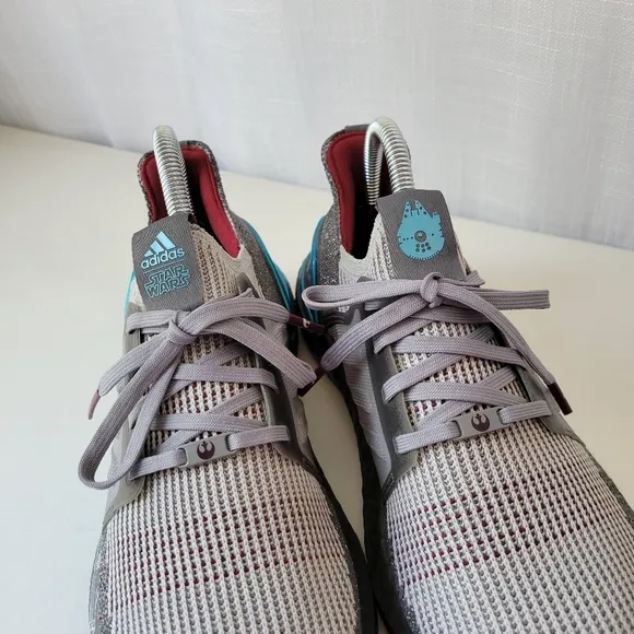 Adidas Ultraboost 19 X Star wars grey and blue running shoes size 6