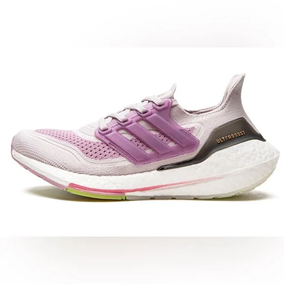 Adidas Ultraboost 21 Shoes Size 8 Purple Adidas Running Sneakers