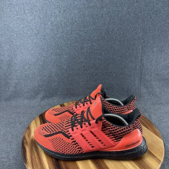 Adidas UltraBoost 5.0 DNA Solar Red Black Mens Size 12 Running Shoes Sneakers