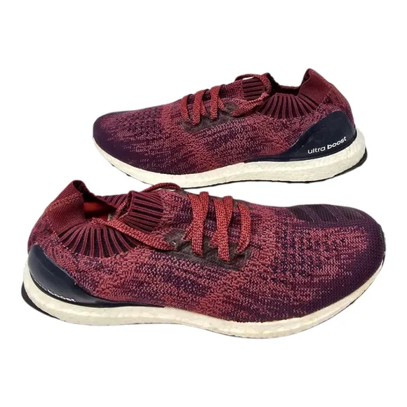 Adidas UltraBoost Uncaged Burgundy Running Shoes Mens Size 13 Lace Up BA9617 '16