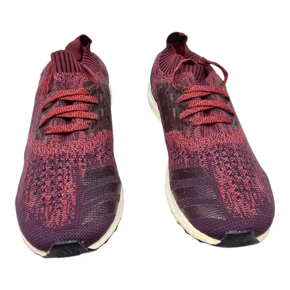 Adidas UltraBoost Uncaged Burgundy Running Shoes Mens Size 13 Lace Up BA9617 '16