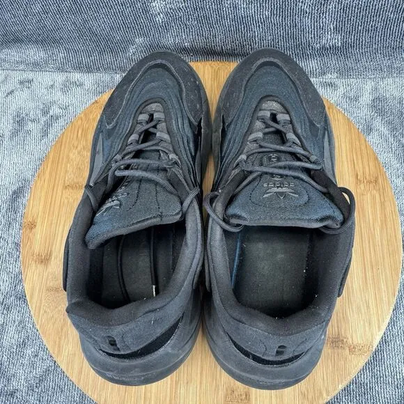 Adidas Womens Originals Ozelia Size 8.5 Shoes Triple Black Running Sneakers