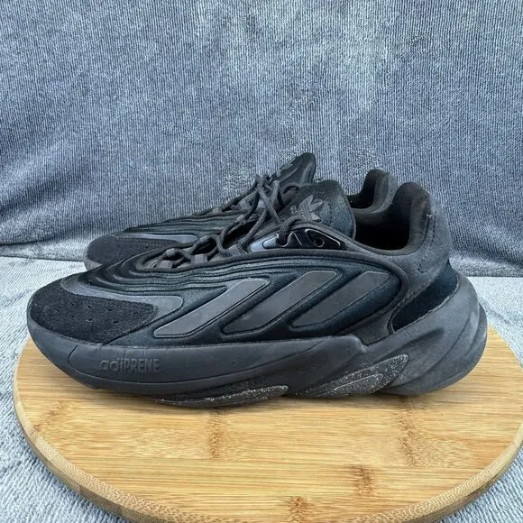 Adidas Womens Originals Ozelia Size 8.5 Shoes Triple Black Running Sneakers