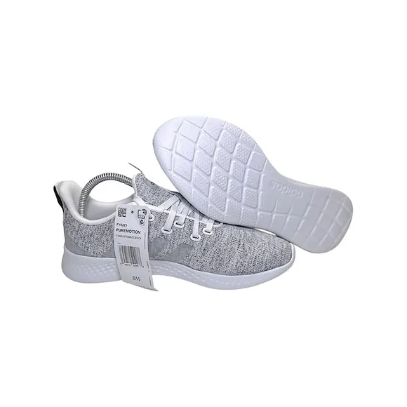 adidas Women's Puremotion Running Shoe, White/Black, 8.5