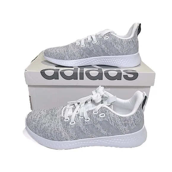 adidas Women's Puremotion Running Shoe, White/Black, 8.5
