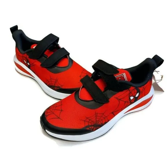 Adidas X Marvel Spider-Man Fortarun Shoes GZ0656 Youth Size 4.5 Womens Size 6
