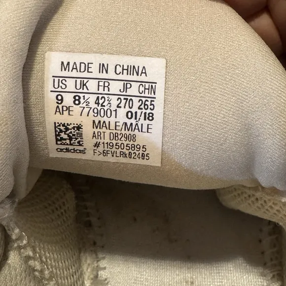 Adidas Yeezy 500 Blush Size:9 Sneakers Shoes DB2908 No Insole