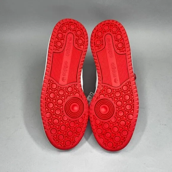 Adidas Youth Fourm Mid Cloud White / Vivid Red Sneakers