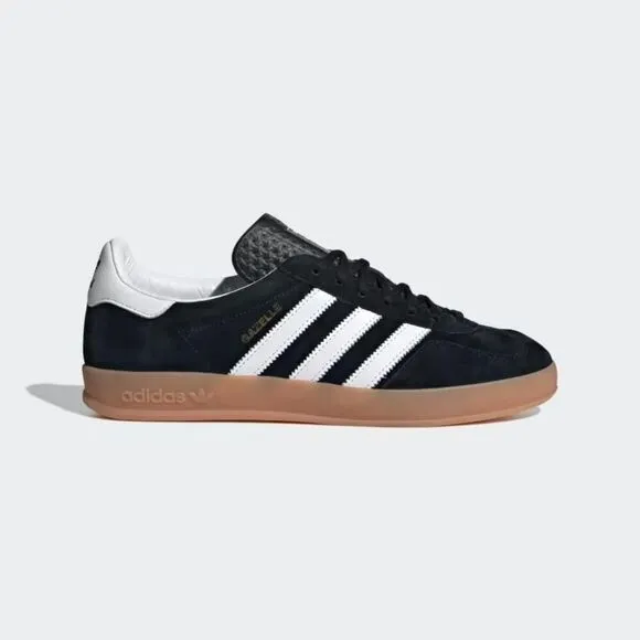 Adidas Gazelle H06259 Sneakers Men's US 11 Black White Suede Indoor Shoes TF2422