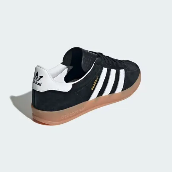 Adidas Gazelle H06259 Sneakers Men's US 11 Black White Suede Indoor Shoes TF2422