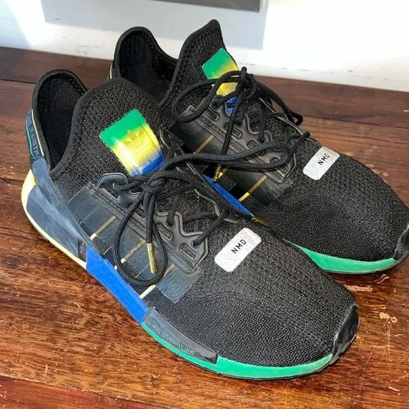 Adidas NMD R1 V2 Rio De Janeiro Brazil Black FY1255 Men's US 11 Running Shoes