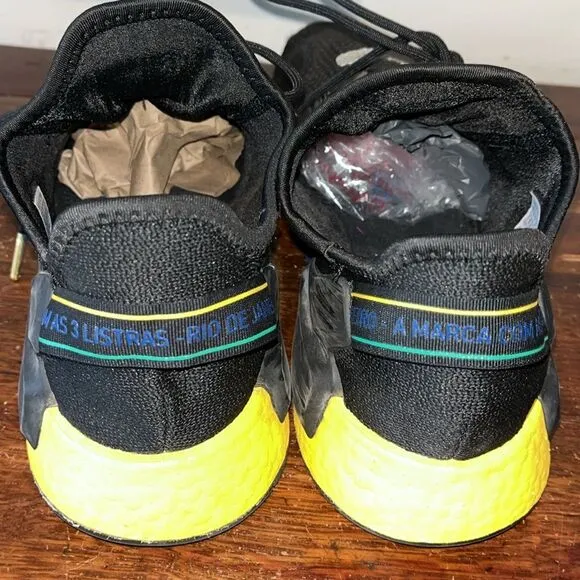 Adidas NMD R1 V2 Rio De Janeiro Brazil Black FY1255 Men's US 11 Running Shoes