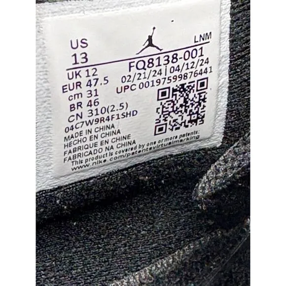 Air Jordan 4 Retro White Thunder Style # FQ8138-001 Size 13