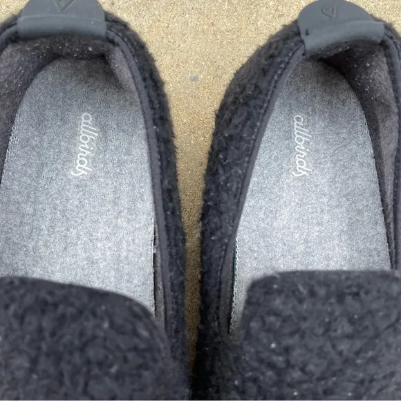 Allbirds Lounger Fluffs Men’s Sz 10 Natural Black Cream Sole Merino Wool Casual