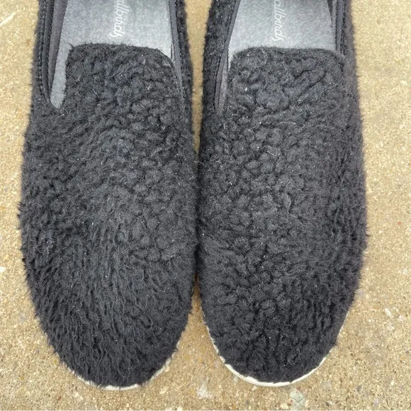 Allbirds Lounger Fluffs Men’s Sz 10 Natural Black Cream Sole Merino Wool Casual