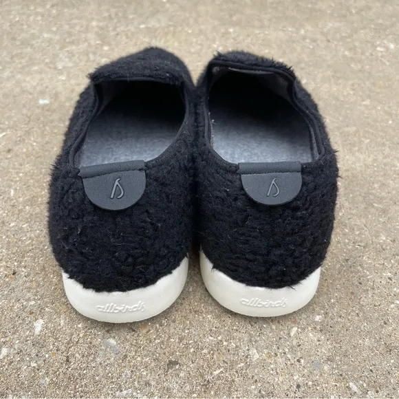 Allbirds Lounger Fluffs Men’s Sz 10 Natural Black Cream Sole Merino Wool Casual