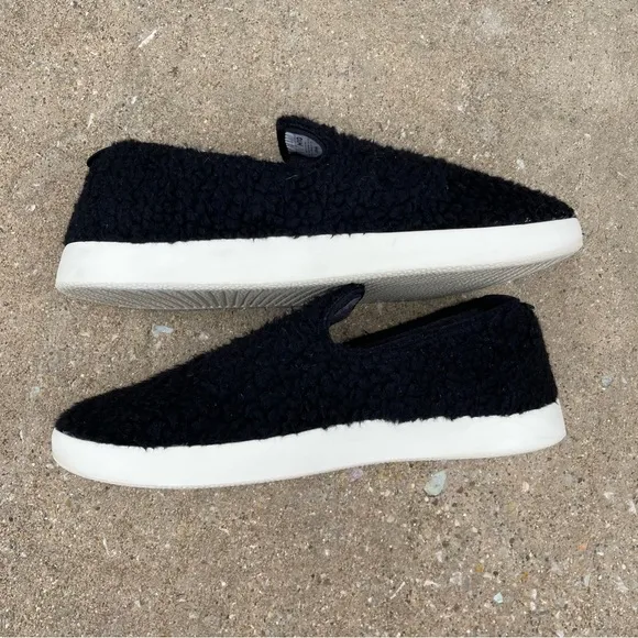 Allbirds Lounger Fluffs Men’s Sz 10 Natural Black Cream Sole Merino Wool Casual