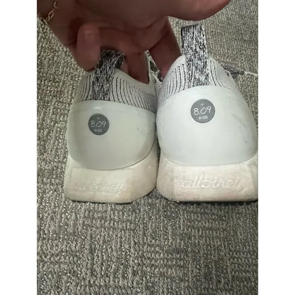 Allbirds Men’s Tree Flyers Blizzard White Running Shoes Size 11