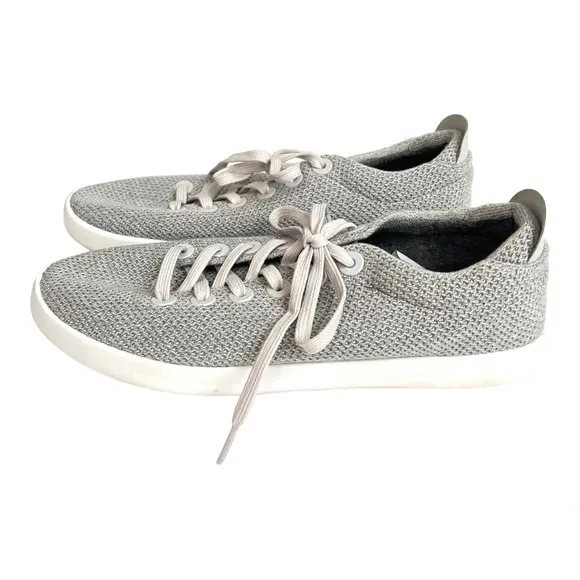 Allbirds Men's Tree Pipers Size 12 Gray Knit Sneakers Luna White Sole Size 13