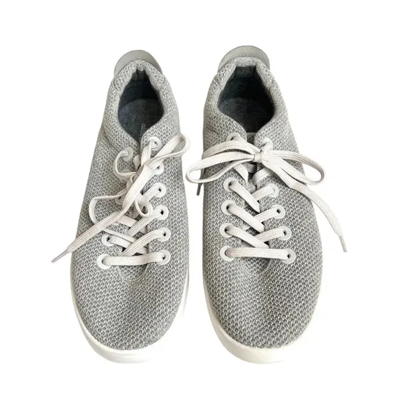 Allbirds Men's Tree Pipers Size 12 Gray Knit Sneakers Luna White Sole Size 13
